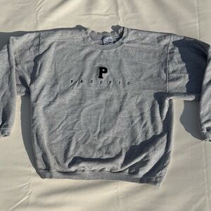 Vintage 1990s Pacific embroidered crew neck sweater uop
